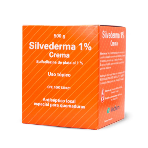SILVEDERMA SULFADIAZINA DE PLATA 1% 500GR